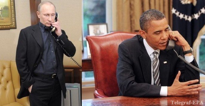 Разговор Обамы с Путиным о санкциях и переговоры в Донецке (Фото)