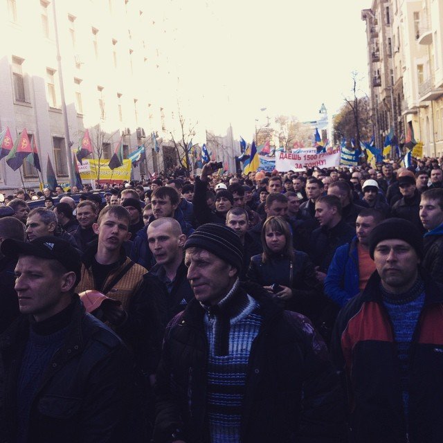 К сведению СБУ: Не пригнало ли "ДНР" в Киев своих бойцов на "митинг шахтеров" (Фото)